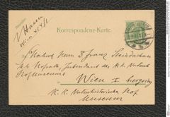 Nachlass Franz Steindachner, Karte von Julius Hann an Franz Steindachner (27.11.1907), Inv.Nr. 201.01, Seite 2